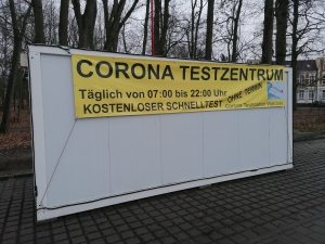Neue Corona-Teststelle in Beelitz