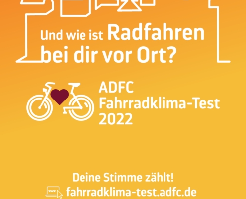 ADFC Fahrradklima-Test 2022 Plakat