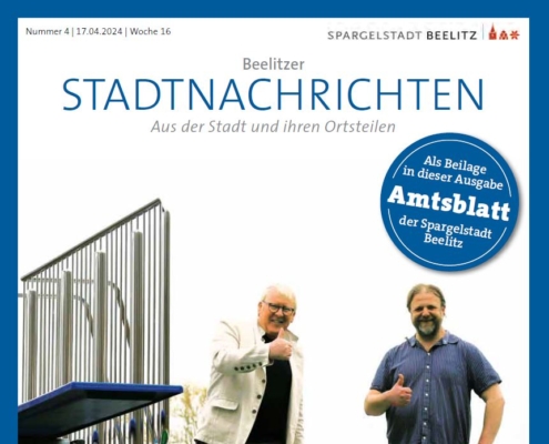 Cover Beelitzer Stadtnachrichten 04/2024