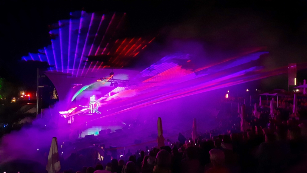 Lasershow zur Langen Sommernacht 2022