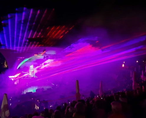 Lasershow zur Langen Sommernacht 2022